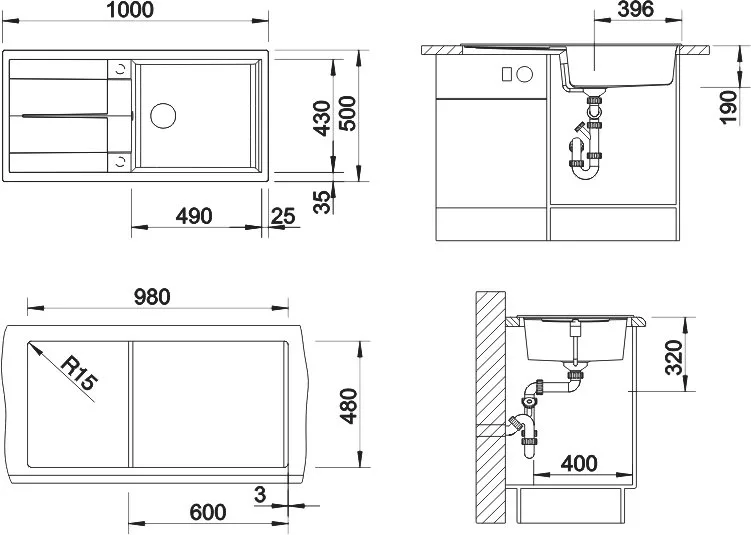 Мойка кухонная Blanco Metra XL 6S 515280 белая Sancos — официальный сайт