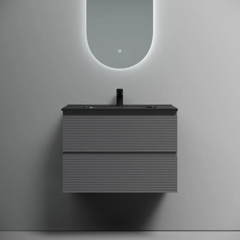 Тумба с раковиной Sancos Folk 70 grey soft, раковина CN7007MB Sancos — официальный сайт