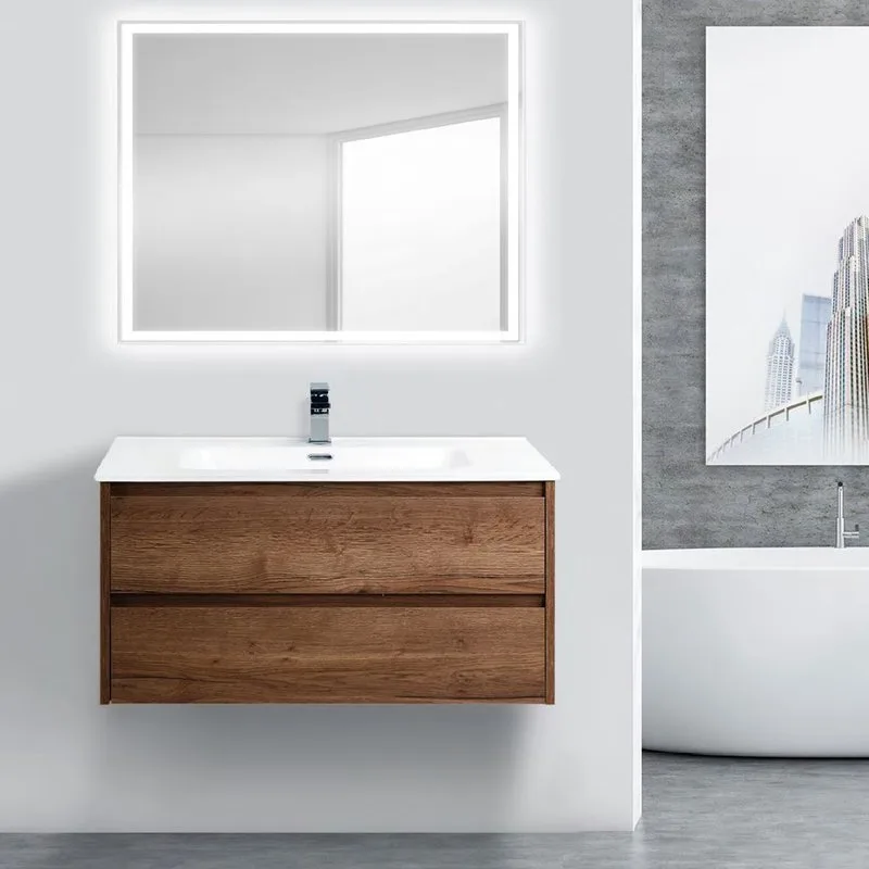 Тумба под раковину без столешницы BelBagno Kraft 100 rovere tabacco Sancos — официальный сайт