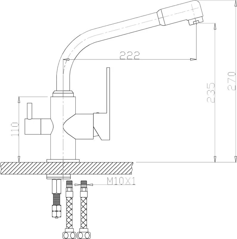 Смеситель для кухни Zorg Clean Water ZR 319 YF-33 Sancos — официальный сайт