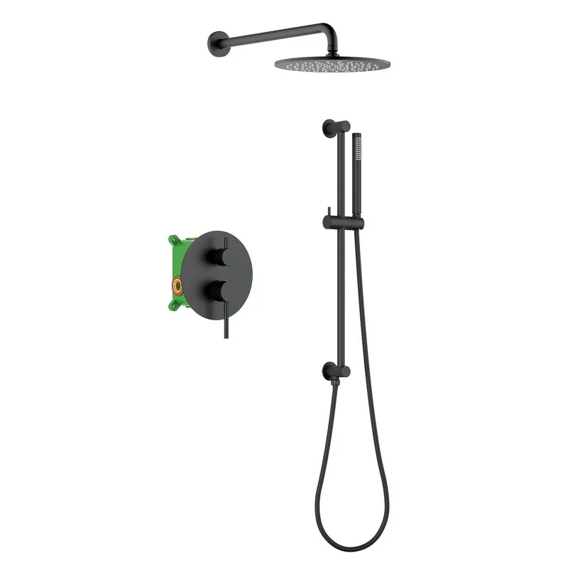 Душевой комплект Timo Saona SX-2309/03SM, С ВНУТРЕННЕЙ ЧАСТЬЮ, черный Sancos — официальный сайт