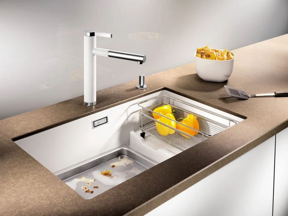 Мойка кухонная Blanco Subline 700-U Level белая Sancos — официальный сайт
