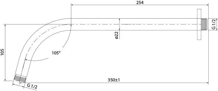 Кронштейн для верхнего душа IDDIS 001SB35i61 Sancos — официальный сайт