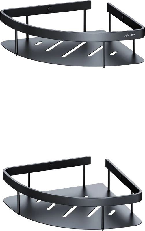 Полка AM.PM Sense L A7454222 угловая, черная, 2 шт. Sancos — официальный сайт