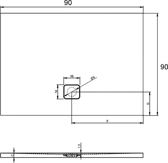 Поддон для душа Riho Basel 412 90 см Sancos — официальный сайт