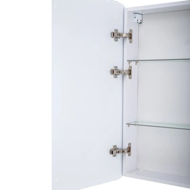 Зеркало-шкаф Art&Max Verona 60х80 L белое, с LED-подсветкой, 6000К Sancos — официальный сайт