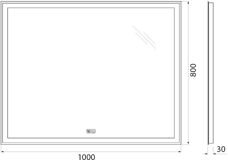 Зеркало BelBagno SPC-GRT-1000-800-LED-TCH-PHONE с bluetooth, микрофоном и динамиками Sancos — официальный сайт