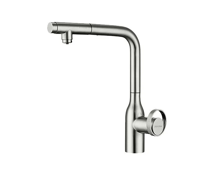 Смеситель для кухни Paulmark Urban Ur213104-BS, брашированная сталь Sancos — официальный сайт