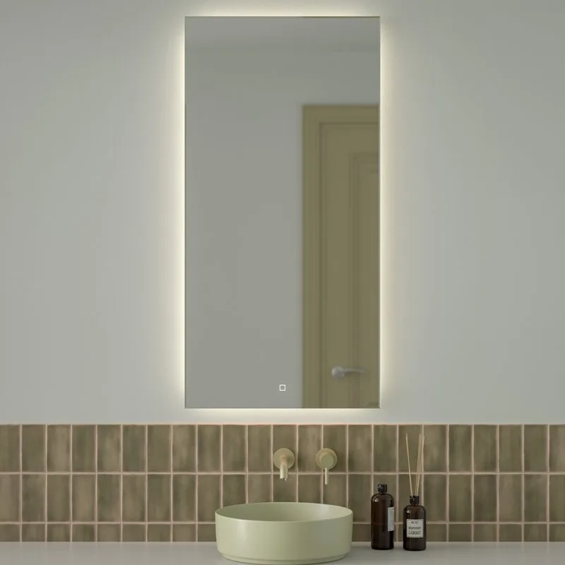 Зеркало Defesto Glow DF 2508S 60х120 с LED-подсветкой, 4 500 K, сенсорный выключатель