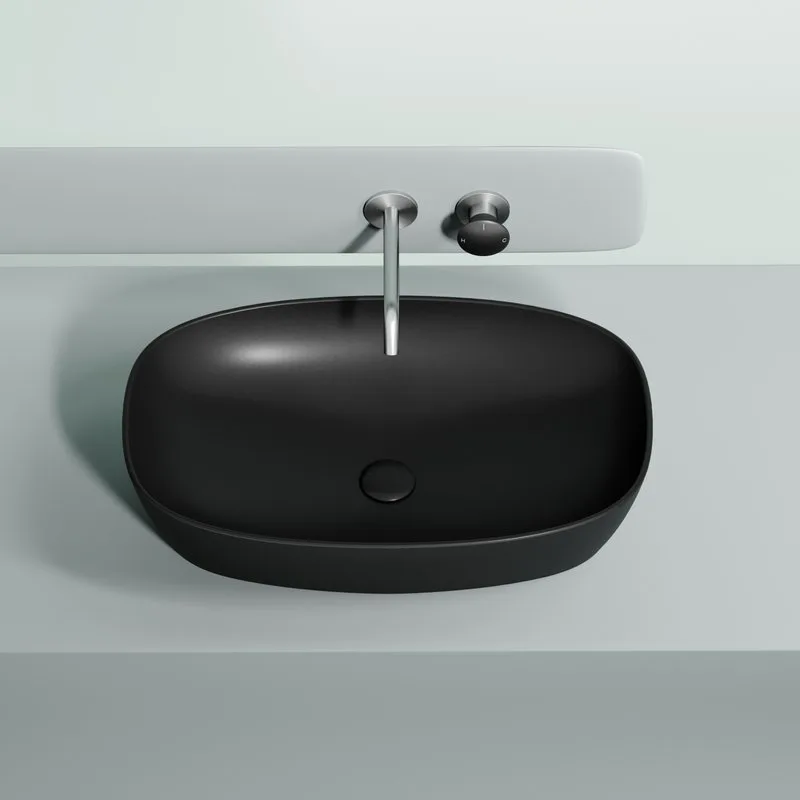 Накладная раковина Ceramicanova Element CN6049MB черная матовая Sancos — официальный сайт
