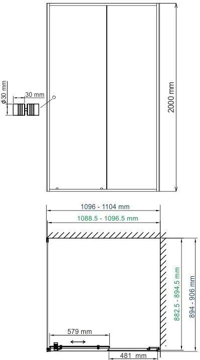 Душевой уголок Wasserkraft Dill 61S15 Sancos — официальный сайт