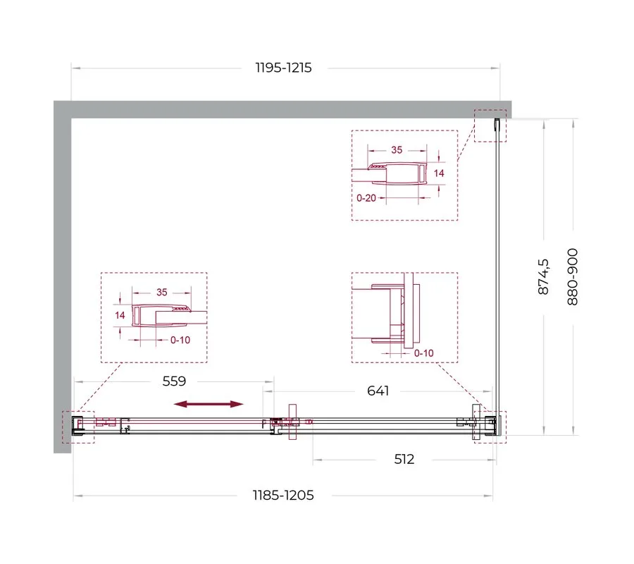 Душевой уголок BelBagno Soft Close-1 AH-1-120/90-C-Cr профиль хром Sancos — официальный сайт