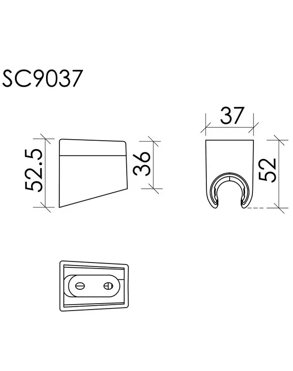 Настенный держатель Sancos SC9037MB черный матовый Sancos — официальный сайт