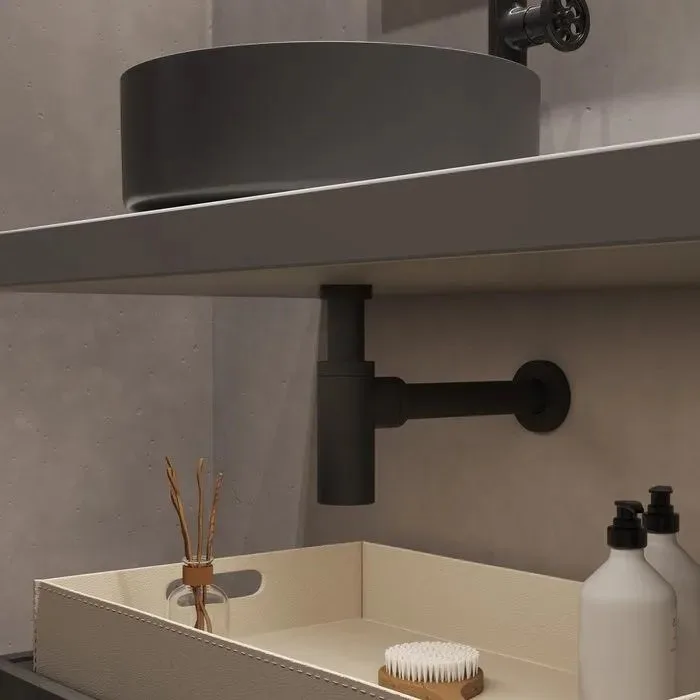 Сифон для раковины IDDIS Optima Home OPTGM00i84, графит Sancos — официальный сайт