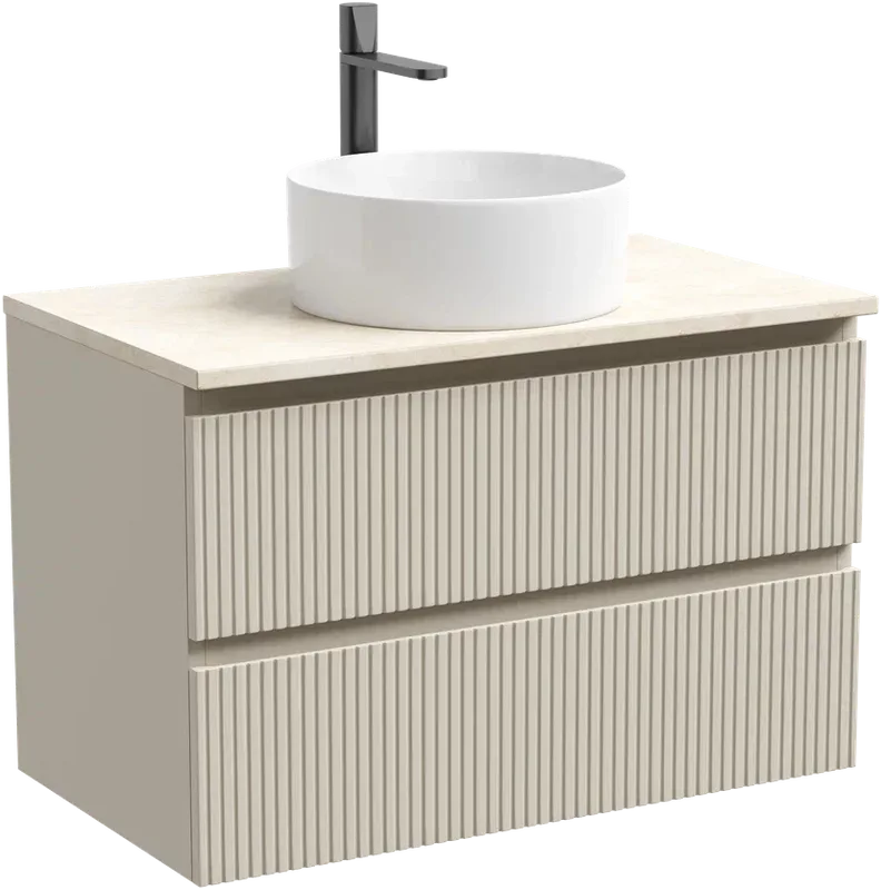 Тумба с раковиной Sancos Snob T 80 см, beige soft, столешница бежевая, раковина CN6032 Sancos — официальный сайт