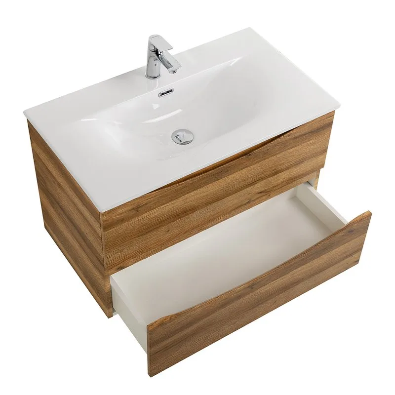 Тумба под раковину без столешницы BelBagno Marino-cer-n 80 подвесная, rovere rustico Sancos — официальный сайт