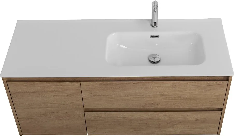 Тумба под раковину без столешницы BelBagno Kraft 120 R, 2 ящика, дверца, rovere nebrasca nature Sancos — официальный сайт