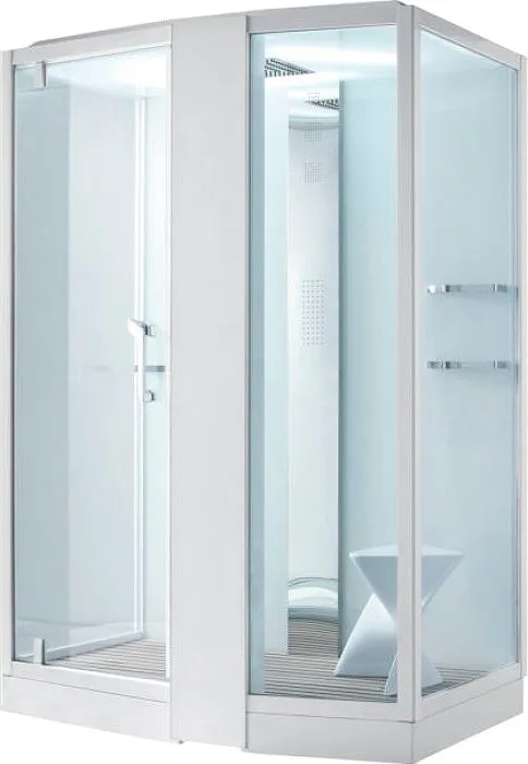 Душевая кабина Orans SR-89102RS, белая, с хамамом и сиденьем Sancos — официальный сайт
