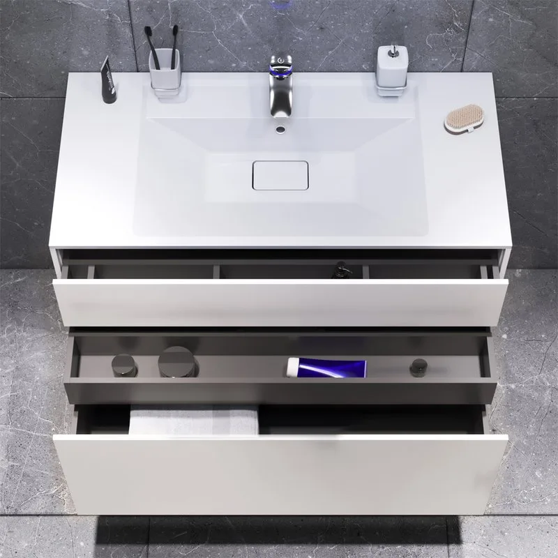 Тумба под раковину без столешницы AM.PM Inspire V2.0 100 белый матовый Sancos — официальный сайт