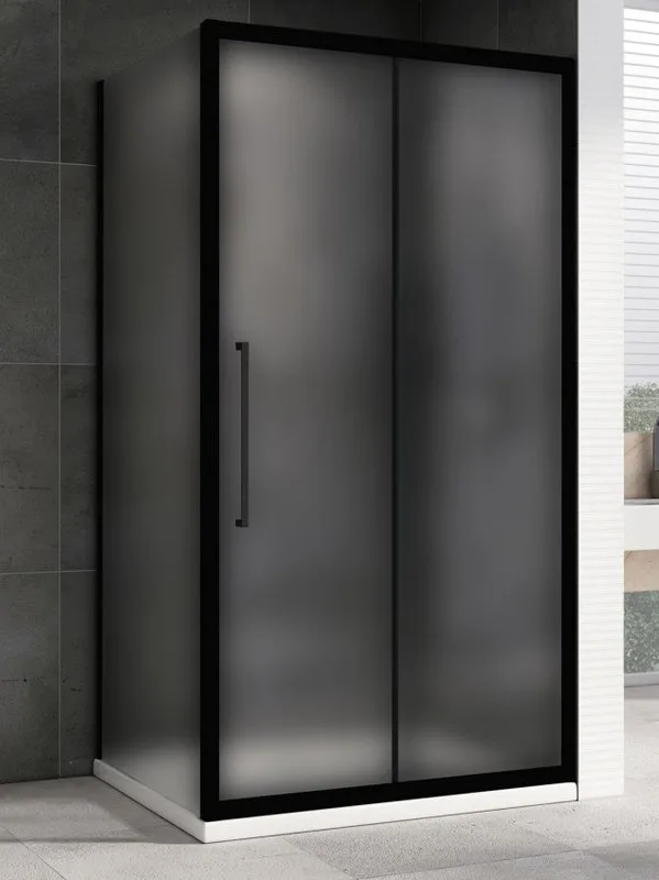 Душевой уголок Abber Schwarzer Diamant AG30170BMH-S80BM 170х80 см, профиль матовый черный, стекло ма Sancos — официальный сайт