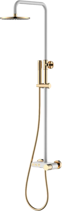 Душевая стойка Boheme Stick 128-WG, white diamond gold Sancos — официальный сайт