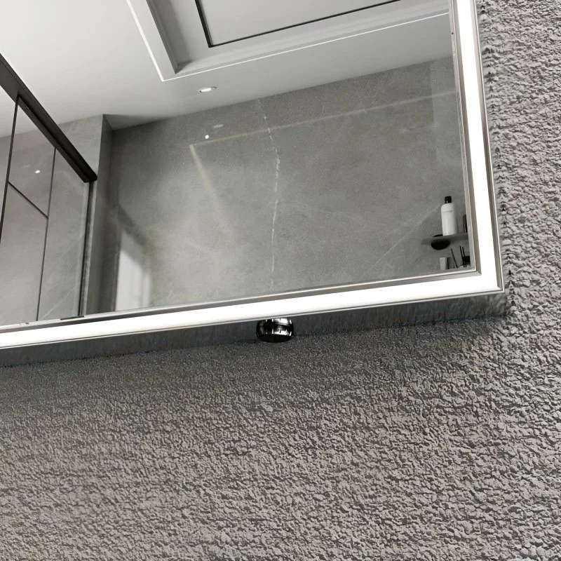 Зеркало в ванную с подсветкой Esbano ES-3803KD 100x80 см для ванной комнаты прямоугольное, с инфракр
