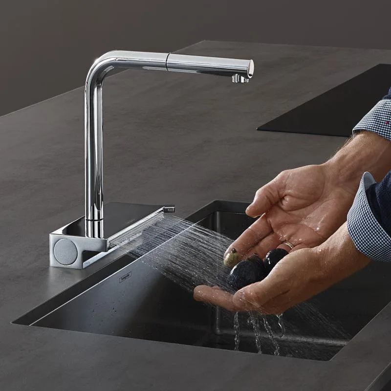 Смеситель для кухни Hansgrohe Aquno Select M81 Aquno Select M81 73830000 хром Sancos — официальный сайт