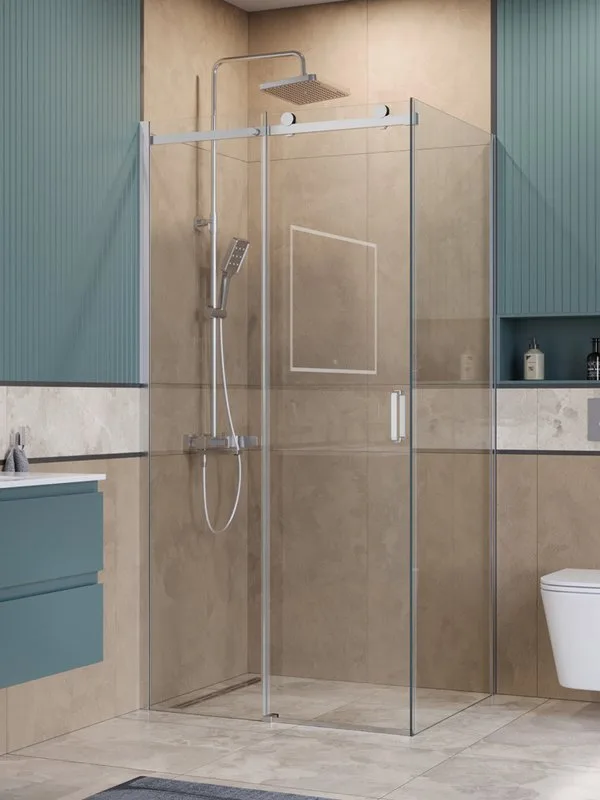 Душевой уголок BelBagno Soft Close-2 AH-1-100/80-C-Cr профиль хром Sancos — официальный сайт