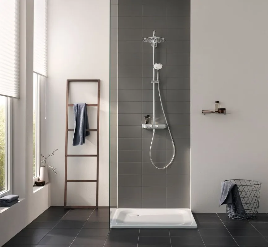 Душевая стойка Grohe Euphoria SmartControl 260 Mono 26509000, с термостатом Sancos — официальный сайт