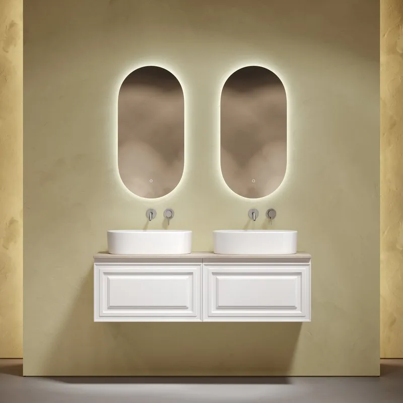 Тумба с раковиной Sancos Very 140 bianco, столешница бежевая TT140A2, раковина CN6075 Sancos — официальный сайт