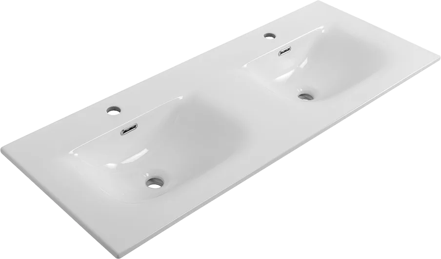 Мебельная раковина BelBagno BB-8099-120-2 глянцевая белая Sancos — официальный сайт