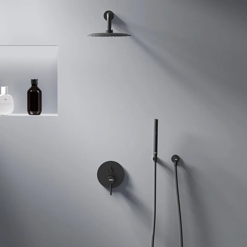 Душевой комплект Damixa Scandinavian Pure 936520300, С ВНУТРЕННЕЙ ЧАСТЬЮ, черный Sancos — официальный сайт
