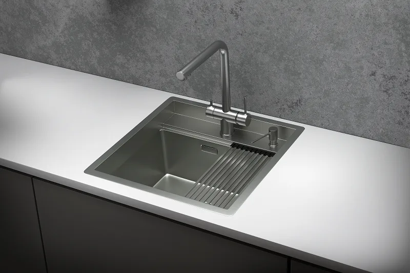 Мойка кухонная Granula Kitchen Space 5051 матовая сталь Sancos — официальный сайт