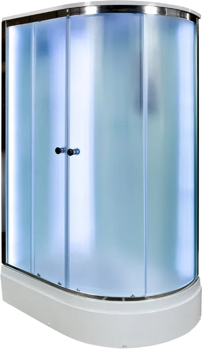 Душевая кабина DTO D272SL LED (120х80х220), средний поддон (27 см), профиль хром, стекло матовое (4  Sancos — официальный сайт