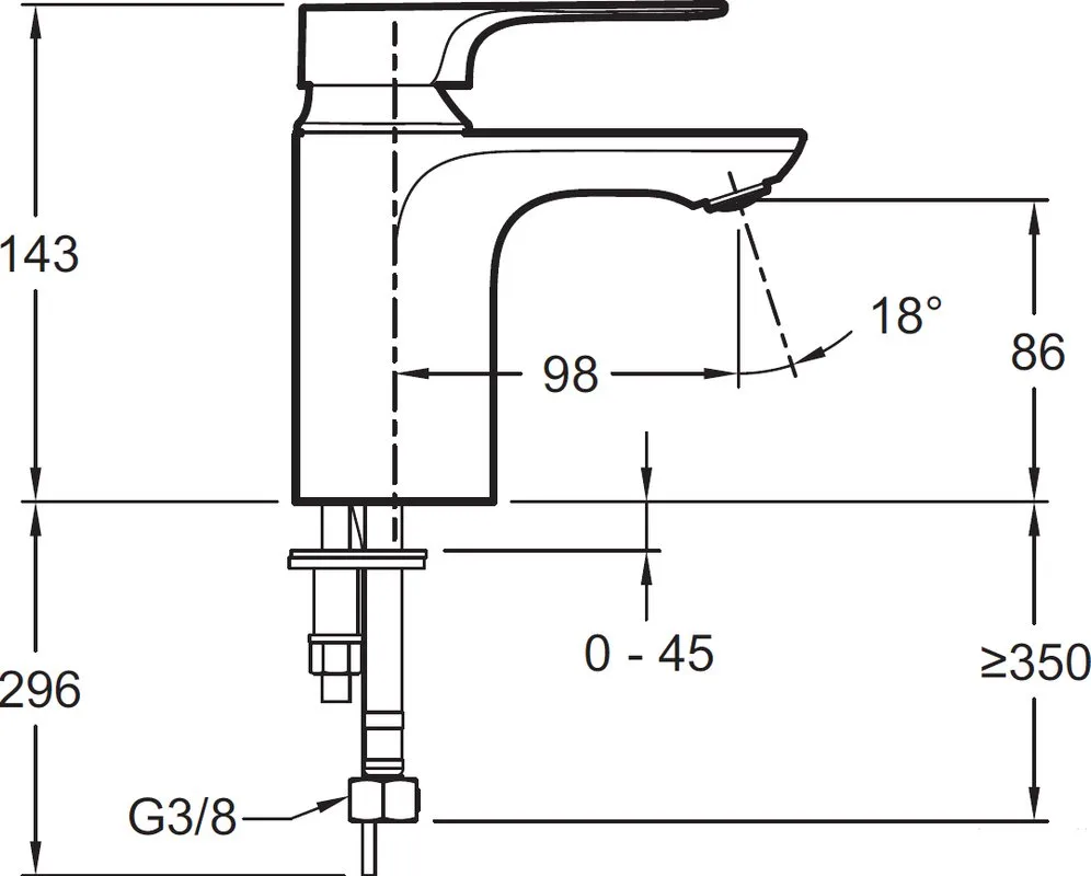 Смеситель для раковины Jacob Delafon Aleo+ E72314-CP Sancos — официальный сайт