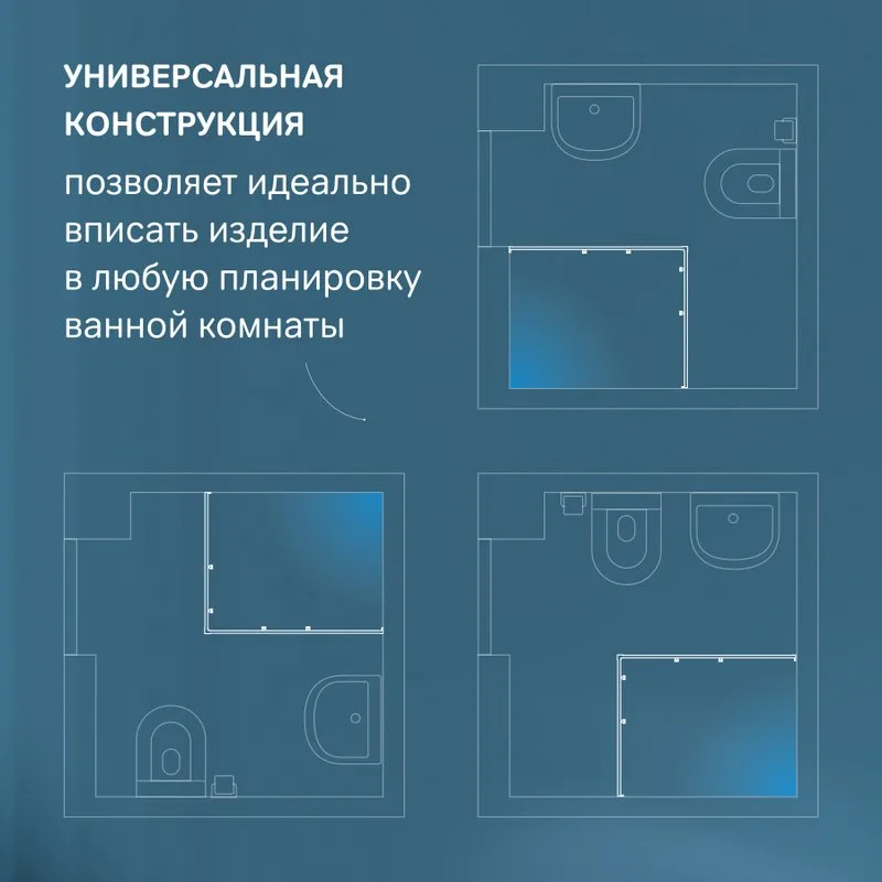 Душевой уголок AM.PM Func W84G-403-12080-BТ 120х80 см, профиль черный матовый Sancos — официальный сайт