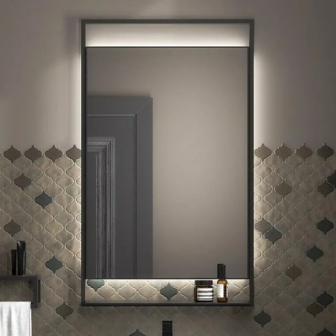 Зеркало KERAMA MARAZZI Plaza Next 60 черное матовое, с подсветкой Sancos — официальный сайт