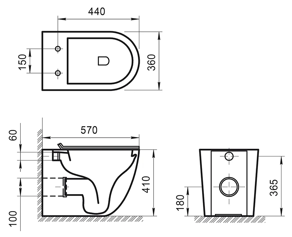 Чаша для унитаза приставного BelBagno Sfera-R BB2141CBR Sancos — официальный сайт