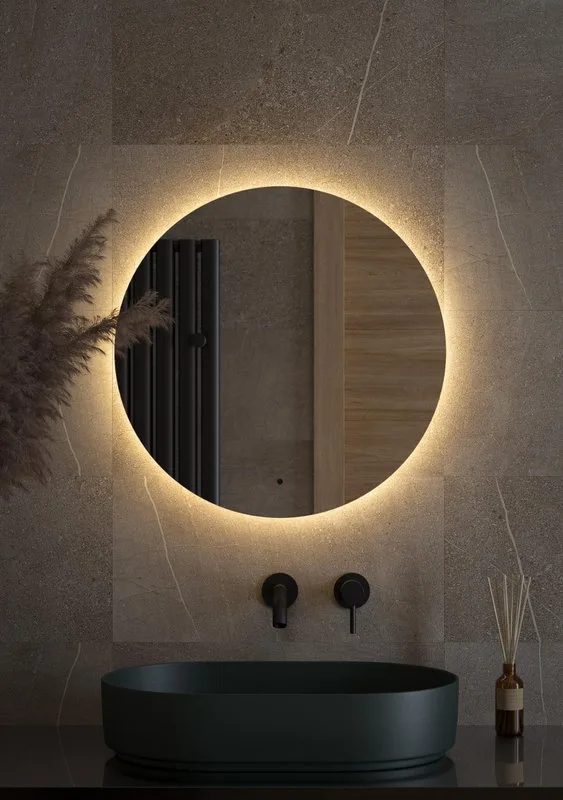 Зеркало круглое Defesto Opti DF 2854R 70 с LED-подсветкой, 3000К, инфракрасный выключатель