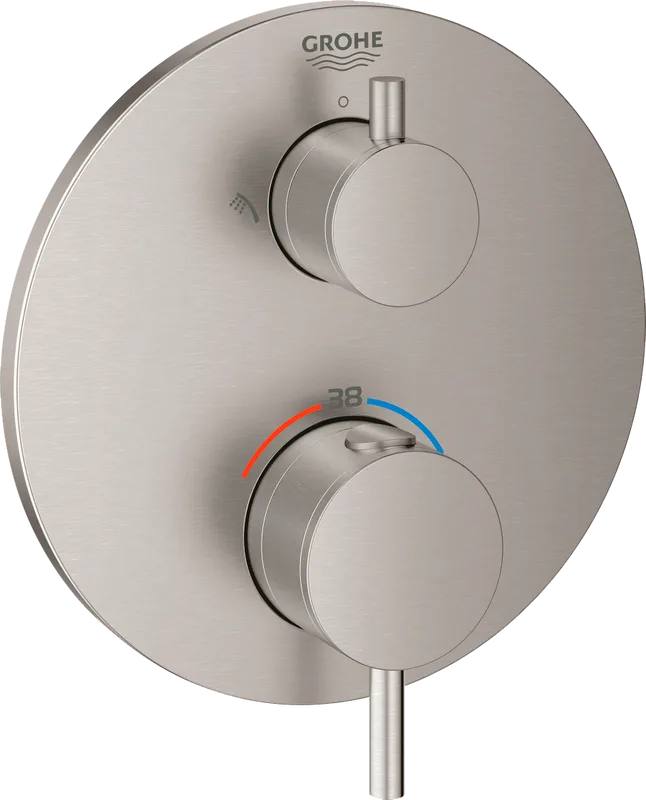 Термостатический смеситель встраиваемый Grohe Atrio 24135DC3 для душа, суперсталь Sancos — официальный сайт