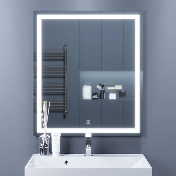 Зеркало Uperwood Tanos 70x80 с подсветкой, с антизапотевателем