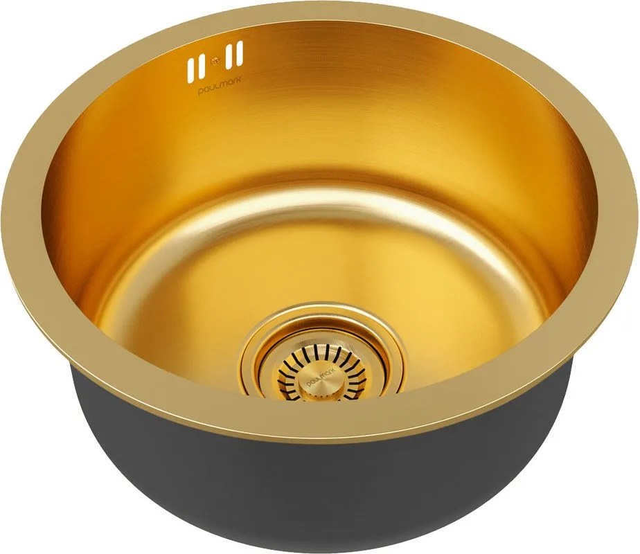 Мойка кухонная Paulmark Werra PM404646-BG золото Sancos — официальный сайт