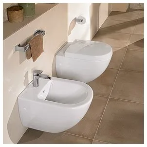 Крышка-сиденье Villeroy & Boch Subway 9M66 S101 с микролифтом, петли хром Sancos — официальный сайт