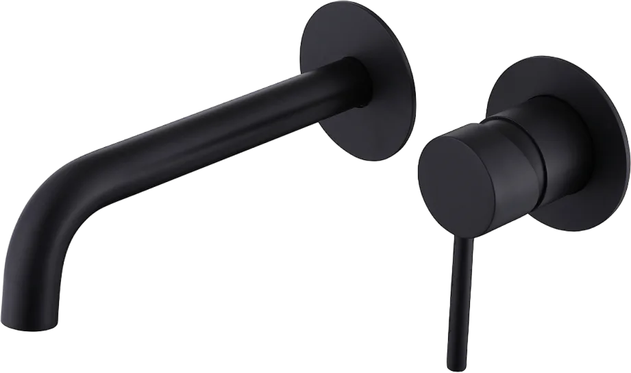 Смеситель для раковины Abber Wasser Kreis AF8112B С ВНУТРЕННЕЙ ЧАСТЬЮ, черный Sancos — официальный сайт