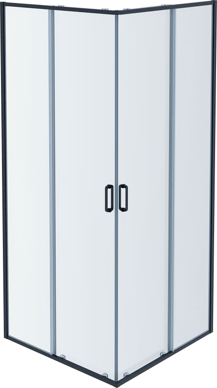 Душевой уголок AQUATEK AQ ARI KV 10020BL 100х100 см, черный матовый профиль Sancos — официальный сайт