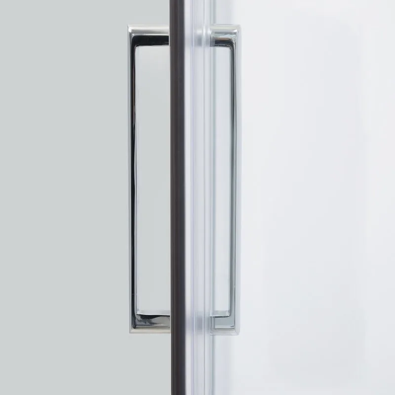 Душевой уголок Wasserkraft Leine 35P38 100x100 см, профиль серебристый, стекло прозрачное Sancos — официальный сайт