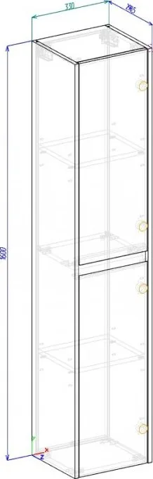 Шкаф-пенал для ванной BelBagno Kraft 33 R, pino pasadena Sancos — официальный сайт