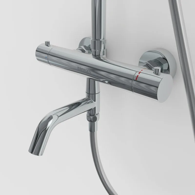 Душевая стойка Berges Kalisto 3R 075021, хром Sancos — официальный сайт