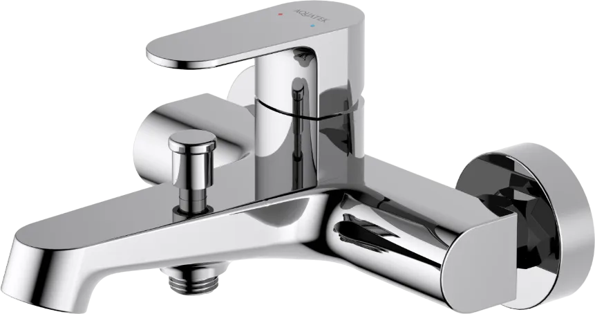 Смеситель для ванны с душем AQUATEK Оберон AQ1240CR, хром Sancos — официальный сайт