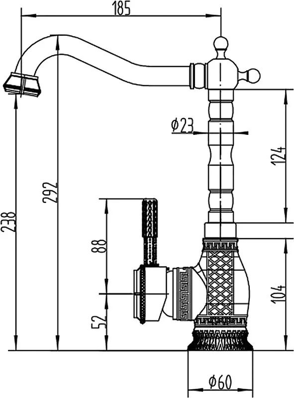 Смеситель для кухни Zorg Antic A 313K-BR Sancos — официальный сайт